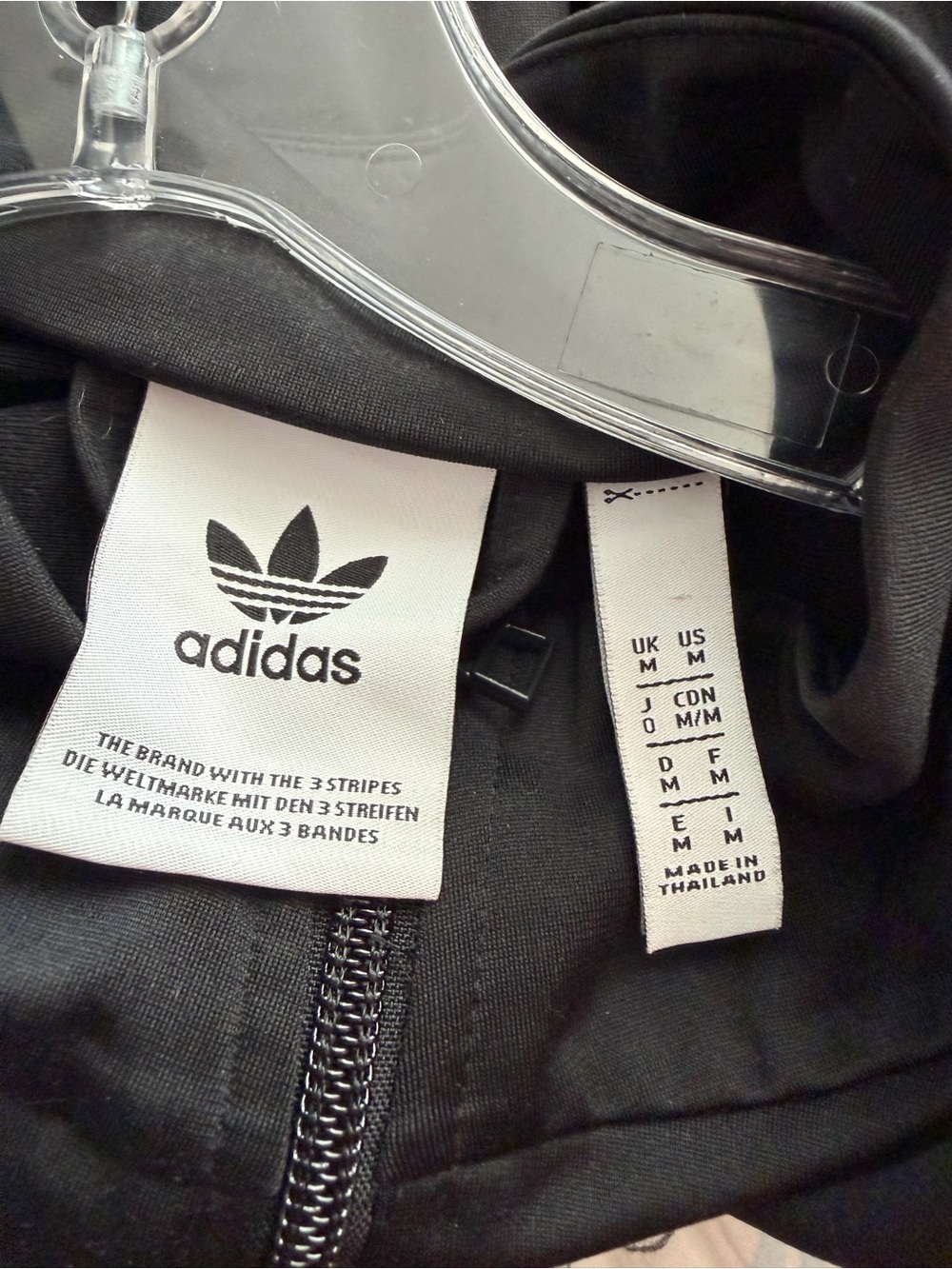 Adidas Men’s Black Retro Track Jacket with Red & Yellow Accents - Picture 5 of 6